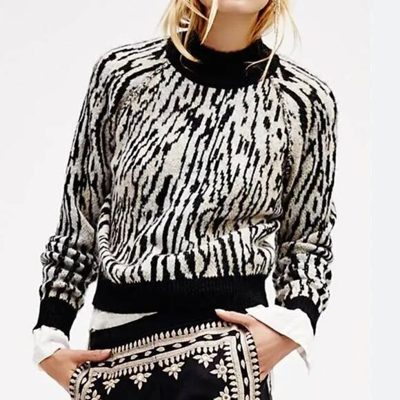 Free People Leave Me Wild Pullover Sweater - Picture 1 of 13